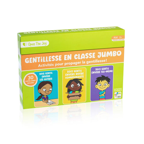Cartes de gentillesse en classe jumbo - Version française