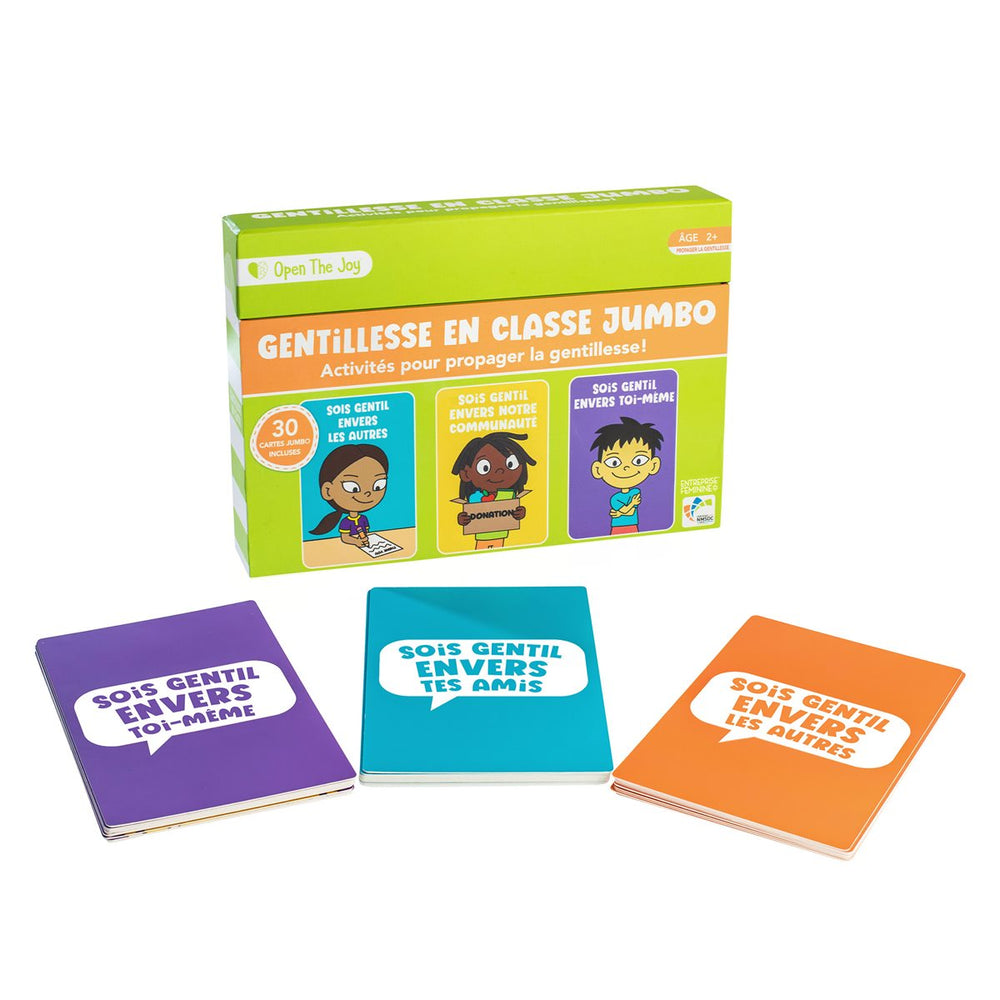 Cartes de gentillesse en classe jumbo - Version française