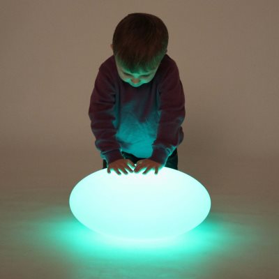Galet sensoriel lumineux