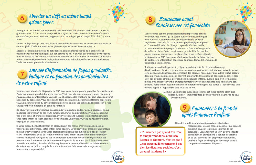 Guide: 10 stratégies pour aborder le diagnostic TSA avec votre enfant