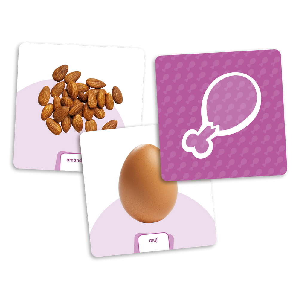 Le dé des premiers mots - Les aliments (extension)