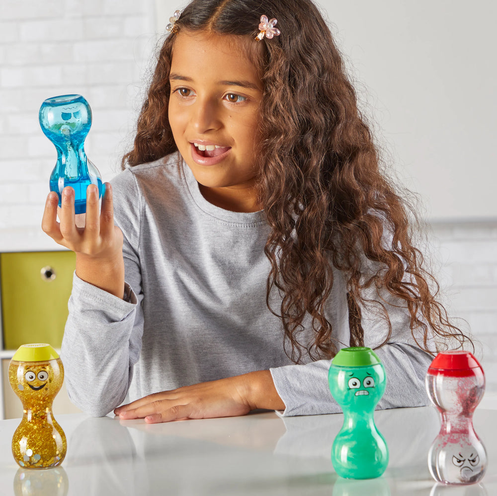 Bouteilles sensorielles émotions - Heureux, triste, effrayé et fâché