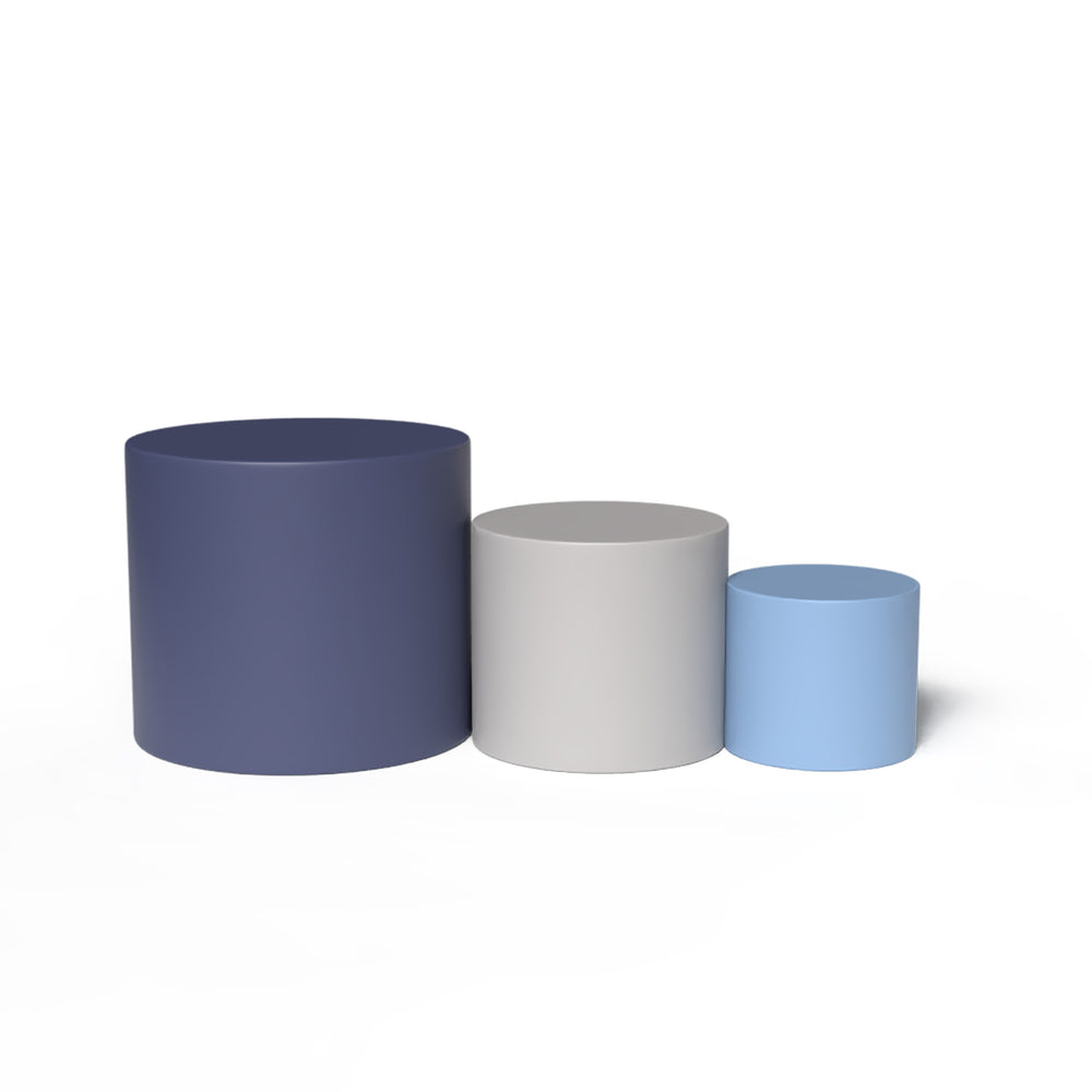 Trio de poufs