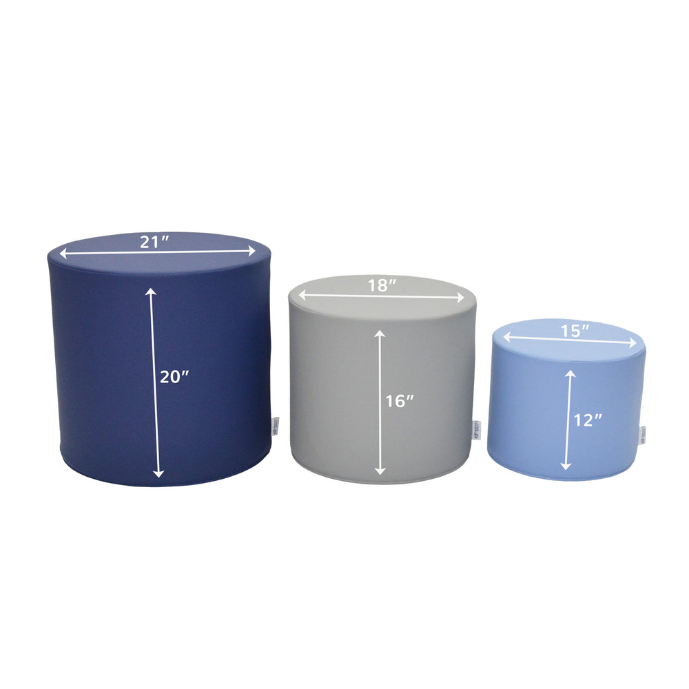 Trio de poufs