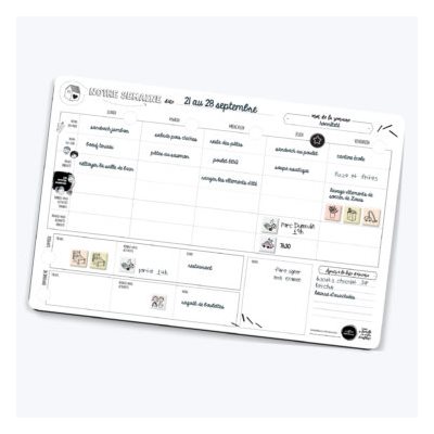 Planificateur familial hebdomadaire aimanté Planificateur familial hebdomadaire aimanté