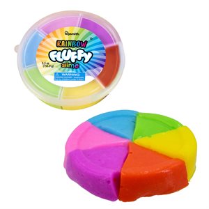 Slime moelleuse arc-en-ciel