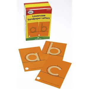 Lettre tactiles rugueuses