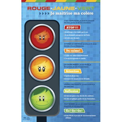 Rouge, jaune, vert : je maîtrise ma colère Rouge, jaune, vert : je maîtrise ma colère